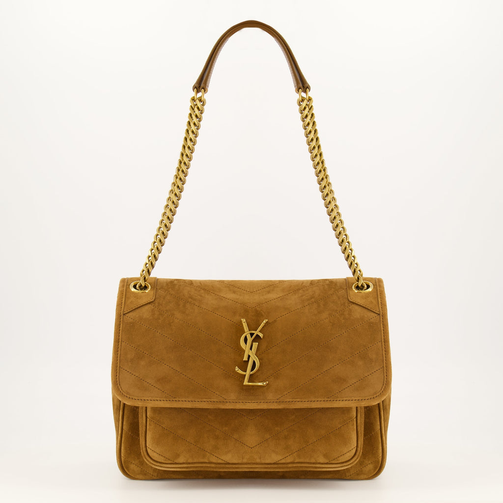 Sac porté épaule Niki Medium en daim