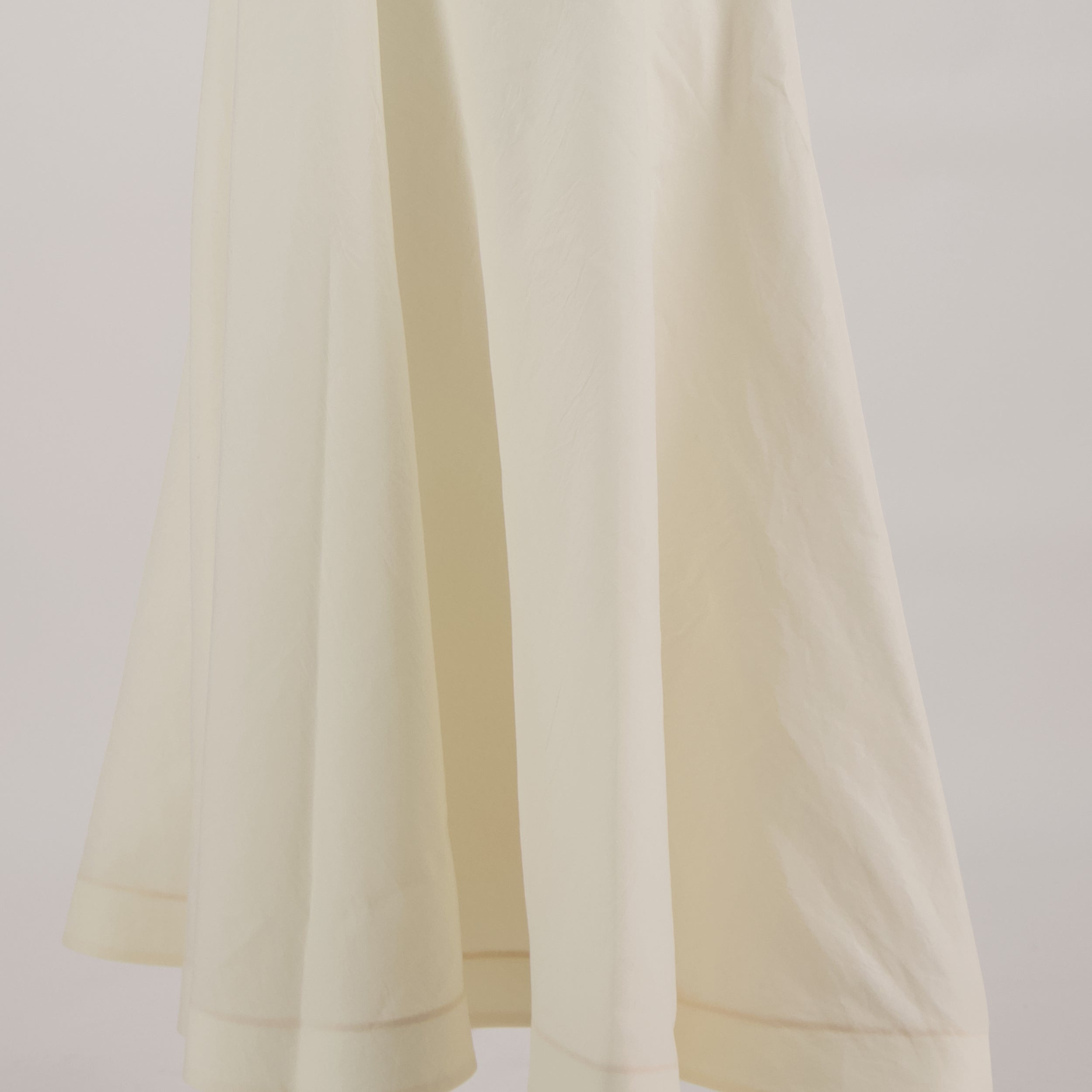 Khaite dress, silk organza dress, V-neck dress, sleeveless dress, beige dress