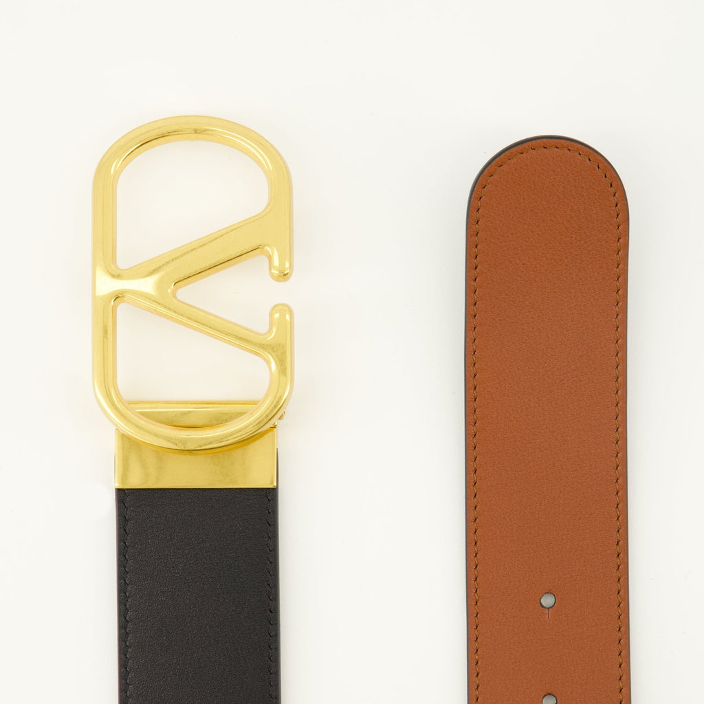 Vlogo Belt, Valentino Accessories, Reversible Belt, Calfskin Leather Belt, Luxury Belts