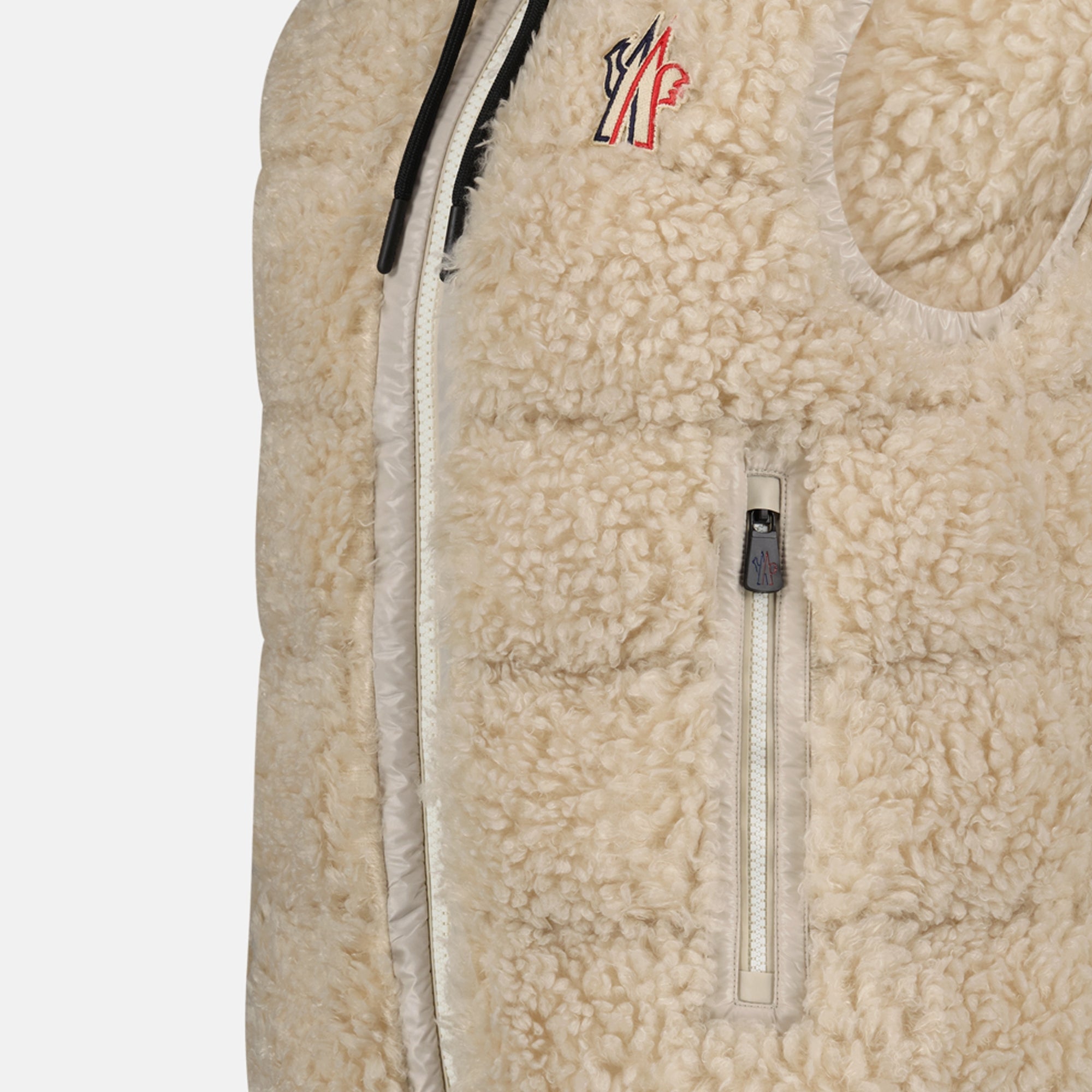 sleeveless vest, nylon vest, casual style, adjustable hood, Moncler Grenoble