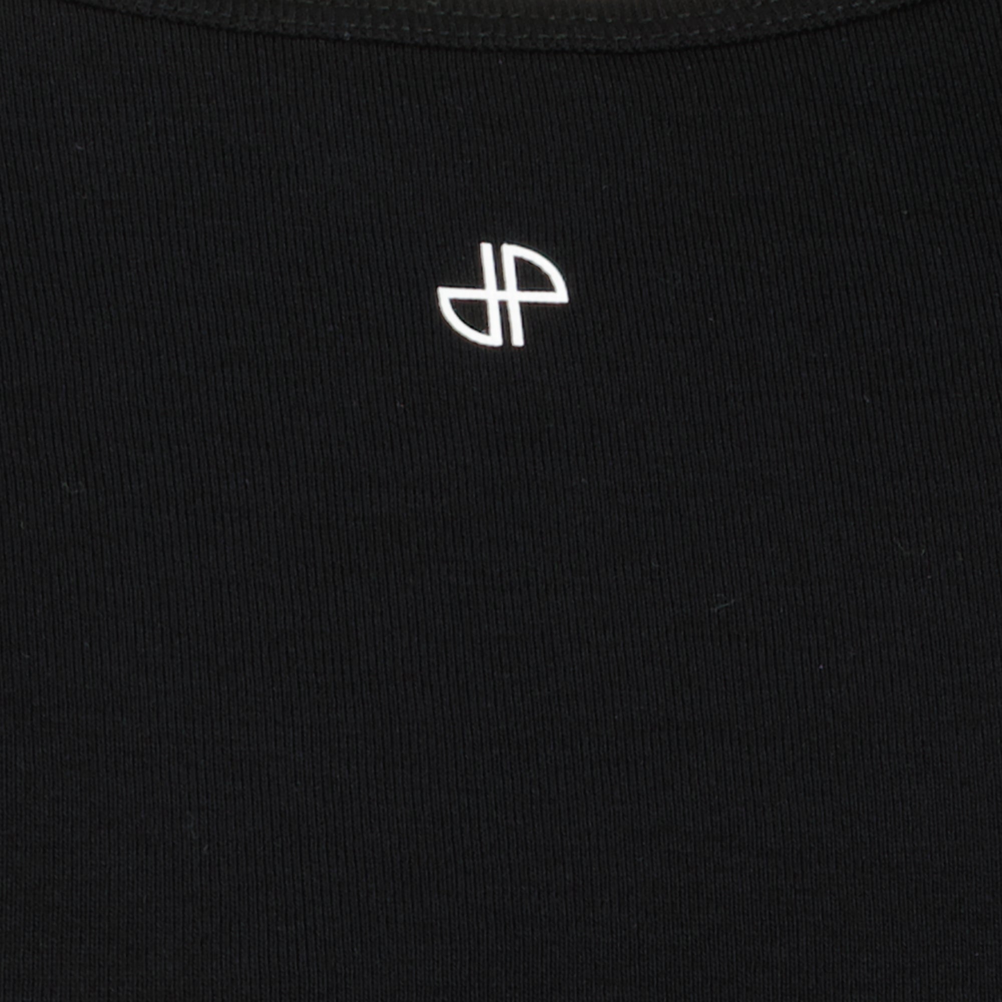 여성을 위한 파투의 검은색 골지 탱크탑 이미지 - 시즌 봄-여름 2026 - 세부 보기 2