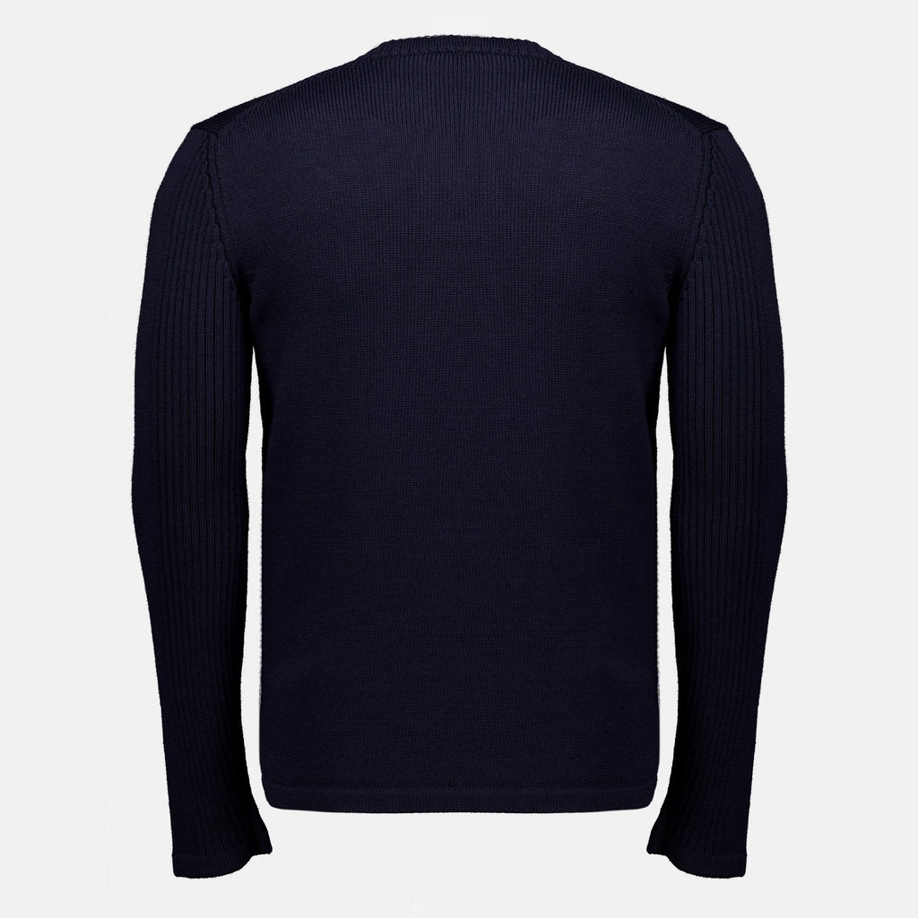 Pull en Maille Bleu Marine