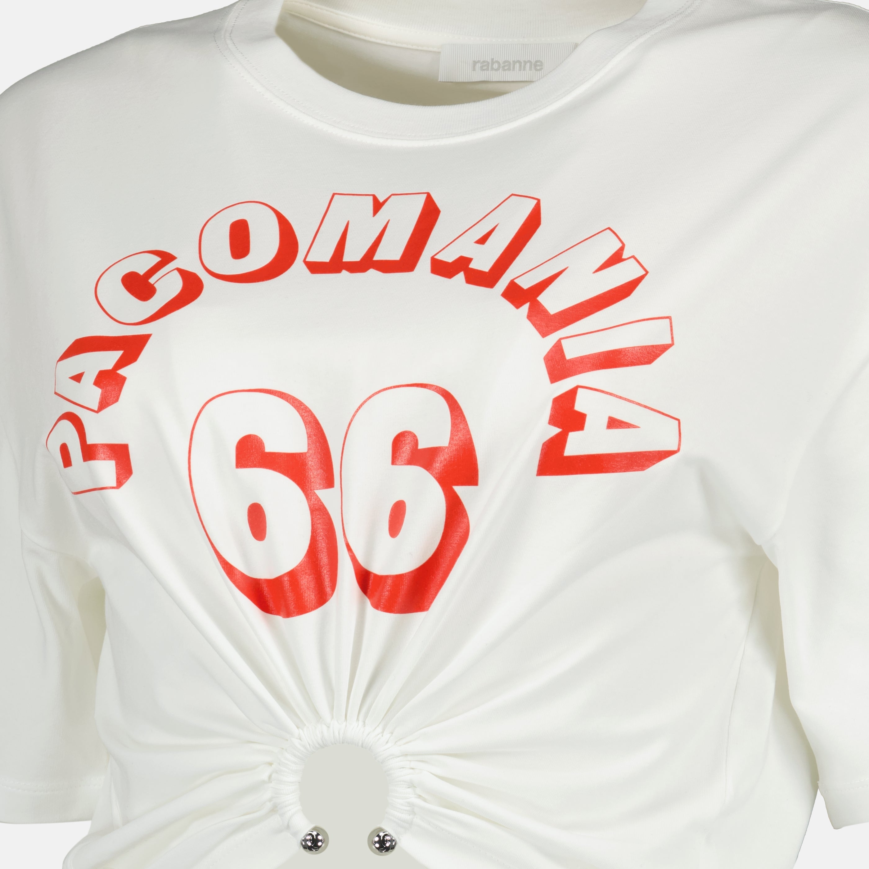 T-Shirt Percing Weiß aus Baumwolle