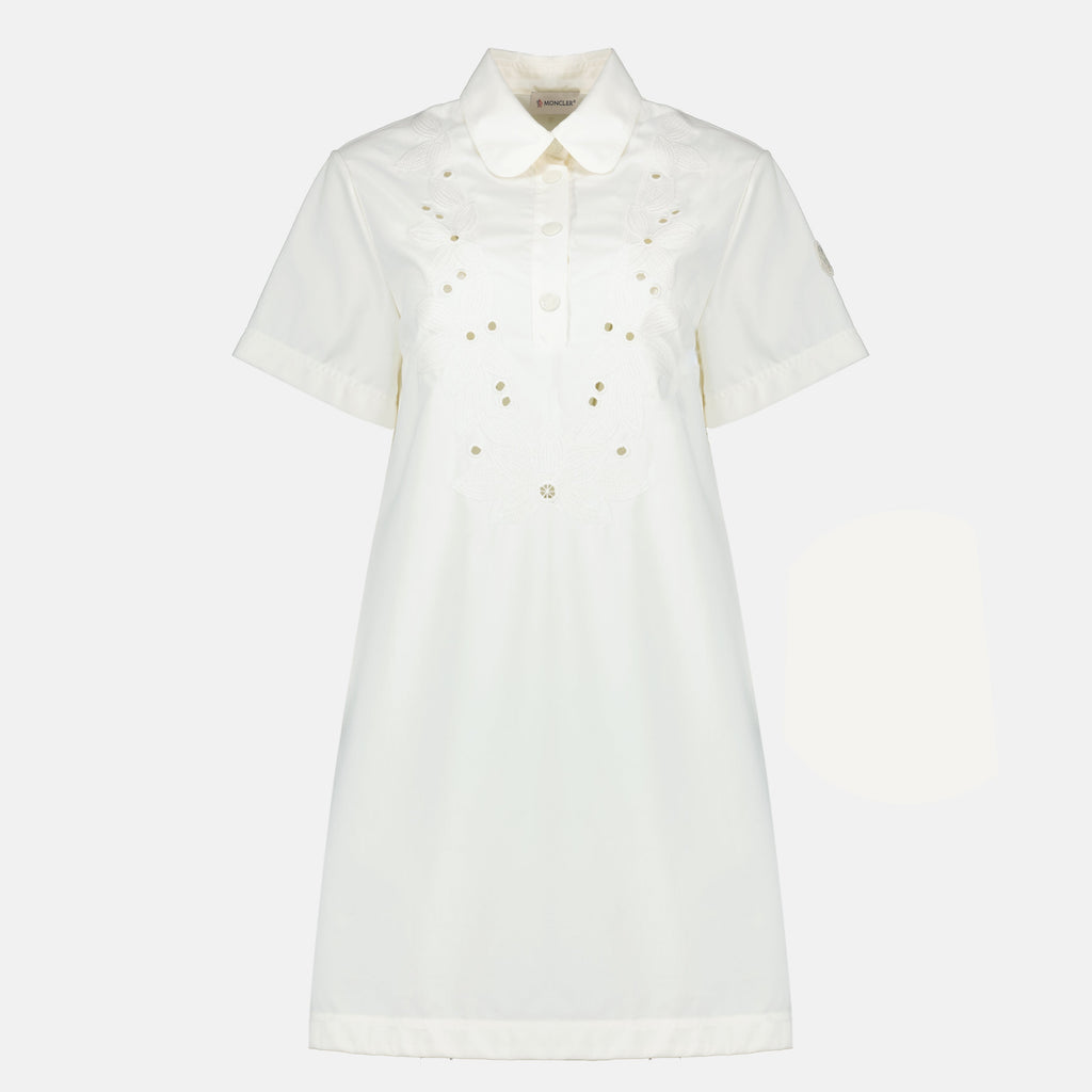 Robe Chemise en Coton Brodée