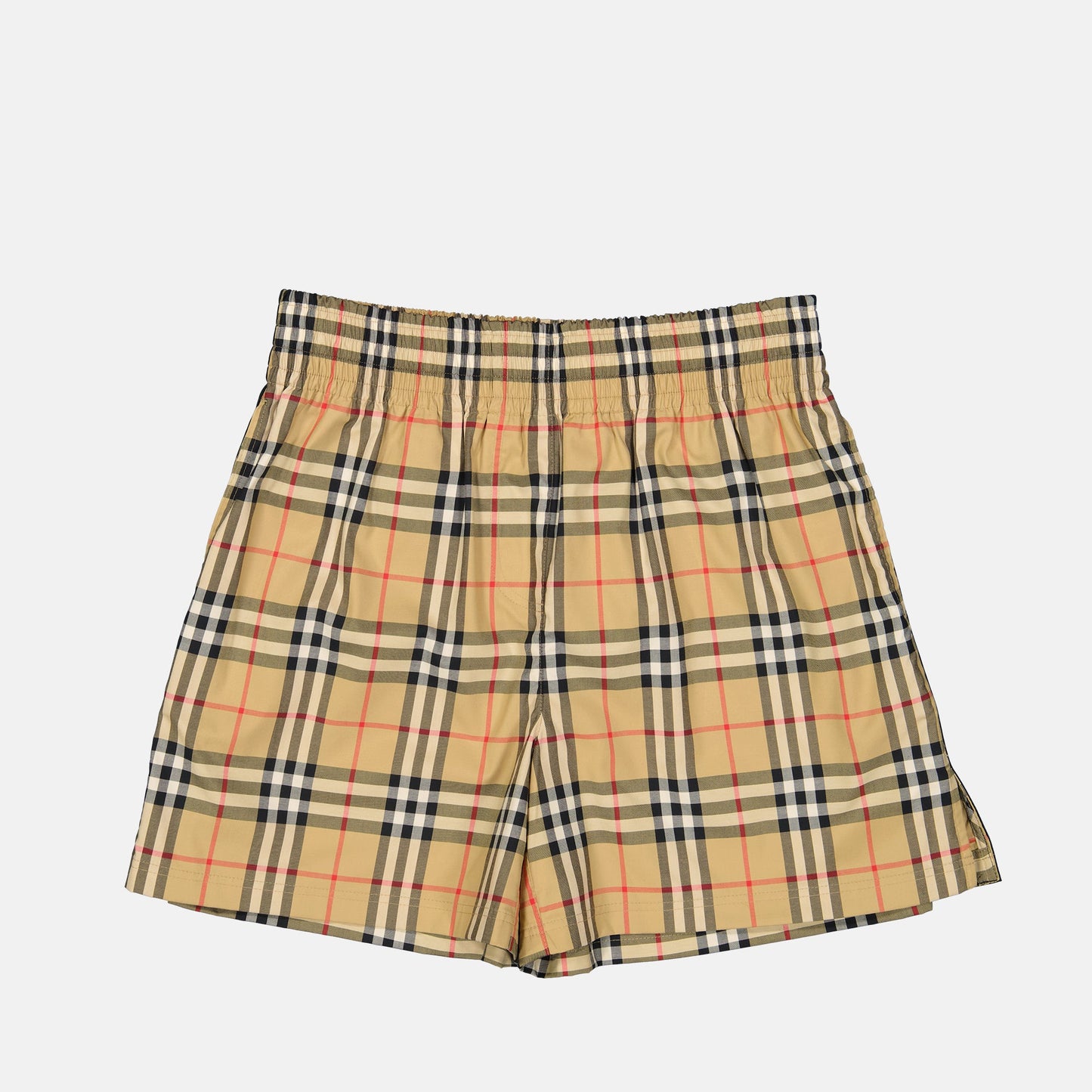 Burberry, Plaid Short, Beige Short, Luxury Fashion, High-end Clothing