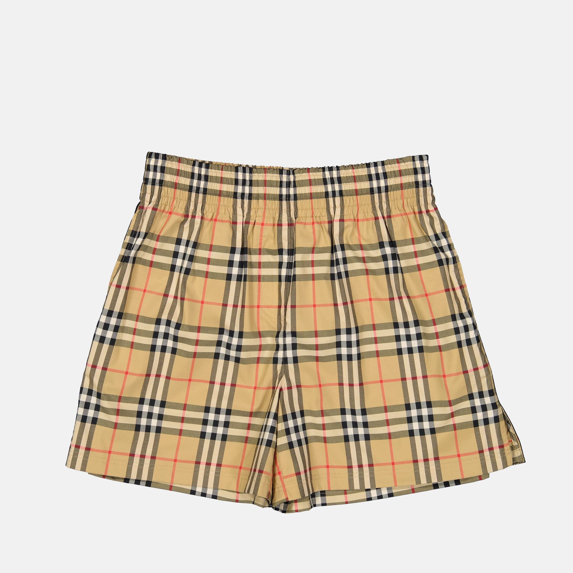 Burberry, Plaid Short, Beige Short, Luxury Fashion, High-end Clothing