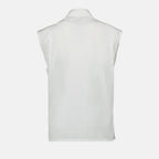 sleeveless poplin top, Burberry top, luxury womenswear, elegant poplin tops, designer tops