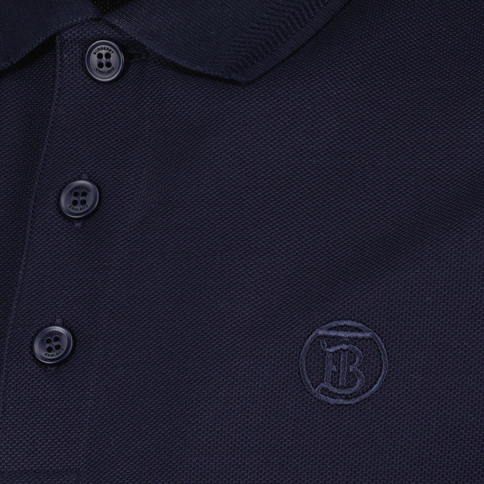 Eddie Polo, Navy Blue Polo, Burberry, Luxury Polo, Men's Luxury Fashion