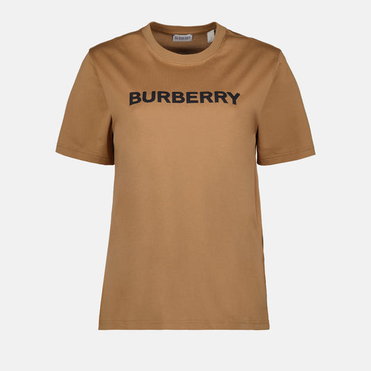 Burberry, brown logo t-shirt, luxury casual wear, high-end fashion, designer t-shirt