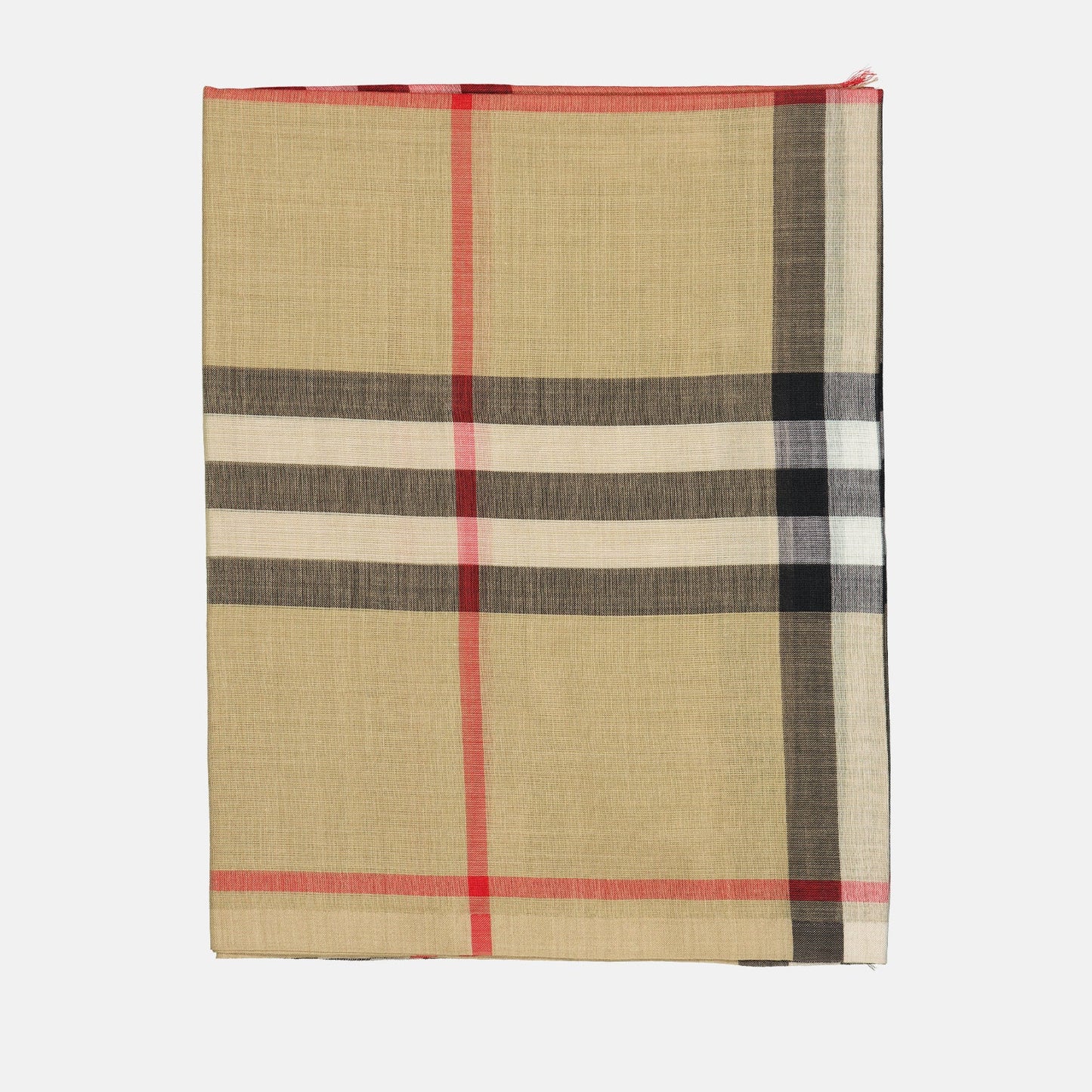 Burberry shawl, beige checkered shawl, luxury fashion accessory, high-end shawl, elegant checkered wrap