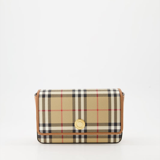 Burberry, Hampshire Check Bag, luxury accessory, designer bag, elegant bag