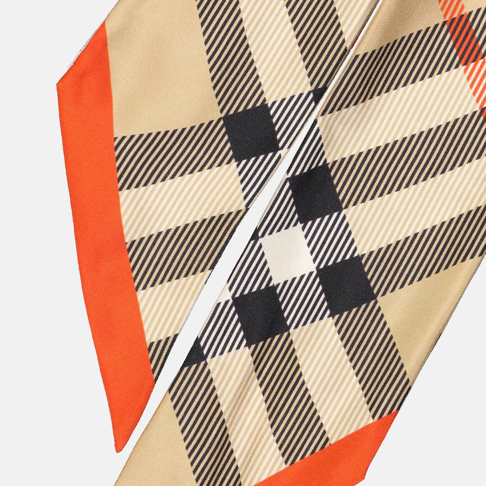 silk scarf, luxury accessories, Burberry scarf, checkered pattern, elegant scarf