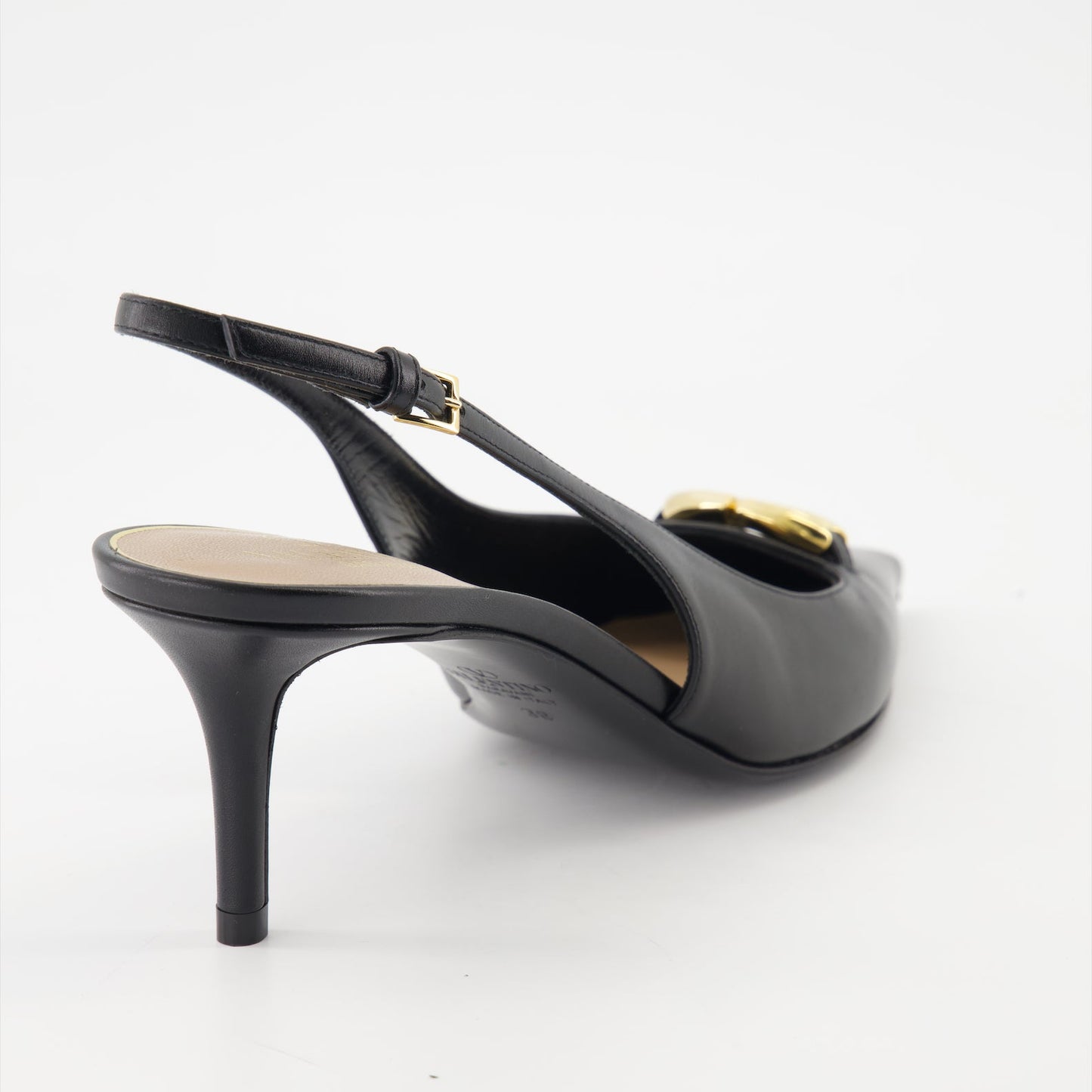 Valentino Garavani, VLogo Heels, Luxury Shoes, Smooth Leather Heels, Designer Footwear