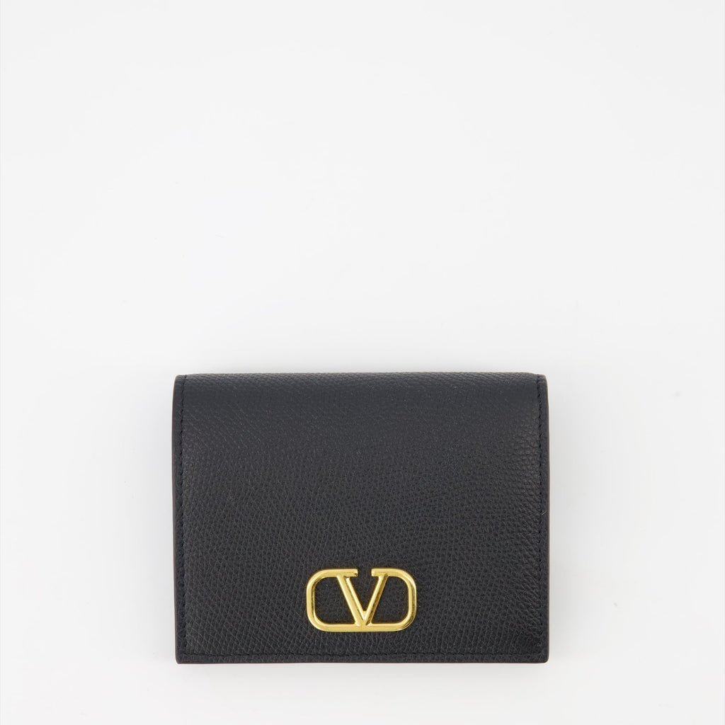 Compact VLogo Wallet, Valentino Garavani accessories, luxury leather wallet, high-end wallet, designer wallets