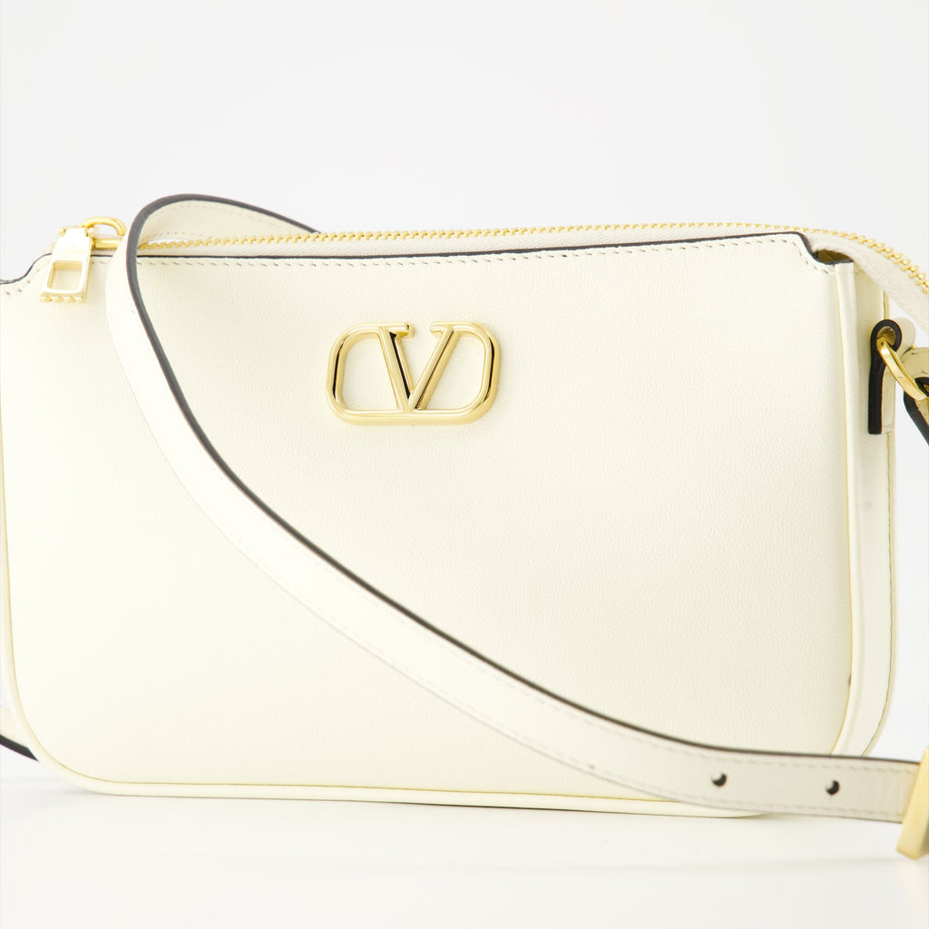 Valentino Garavani, leather crossbody bag, VLogo bag, luxury handbags, designer bags