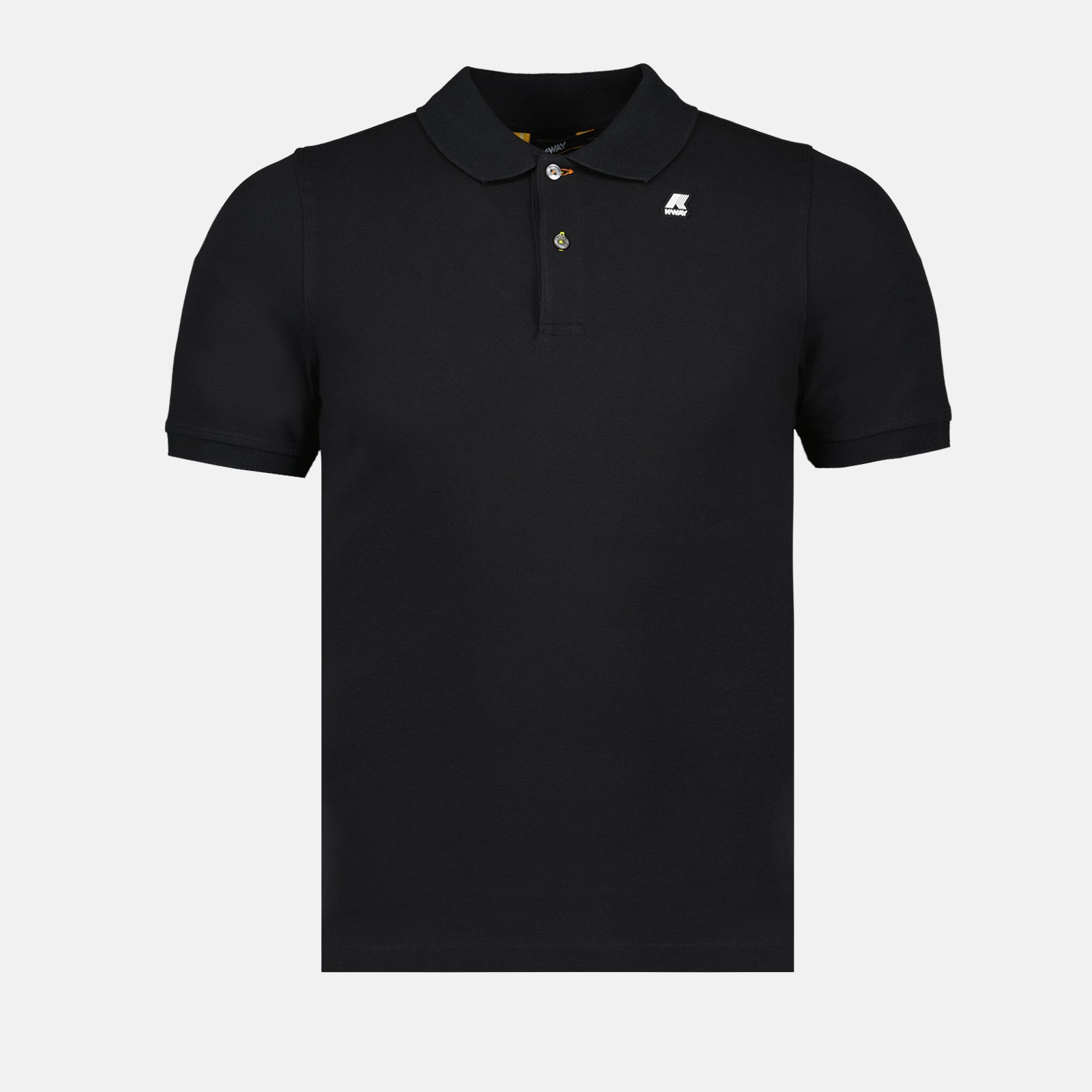 K-Way, Vinnie Noir Polo, black polo shirt, luxury men's polo, premium ready-to-wear