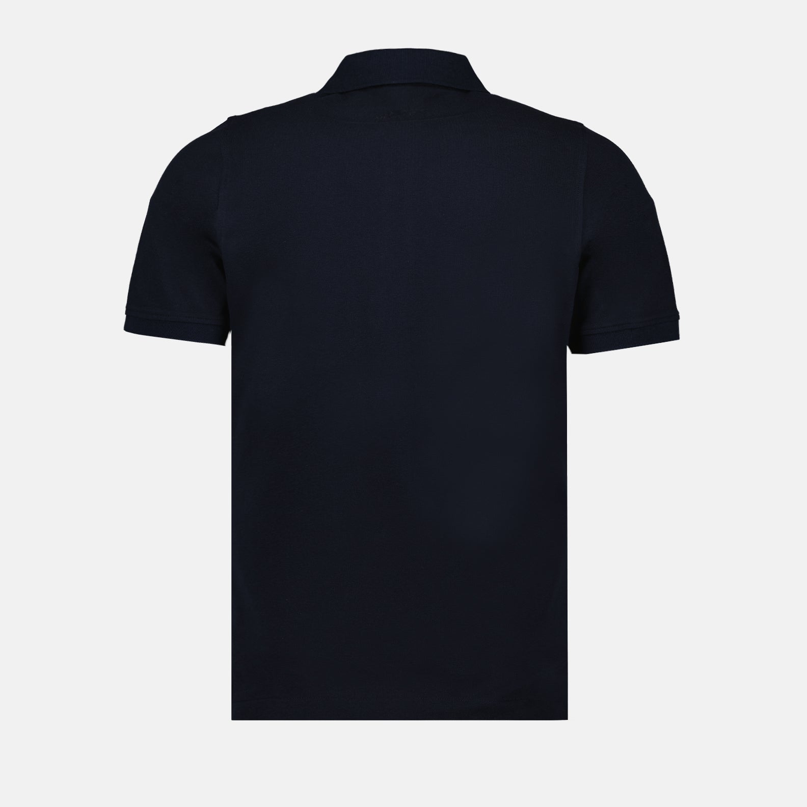 luxury polo, dark blue polo, K-Way polo, designer polo shirt, refined menswear