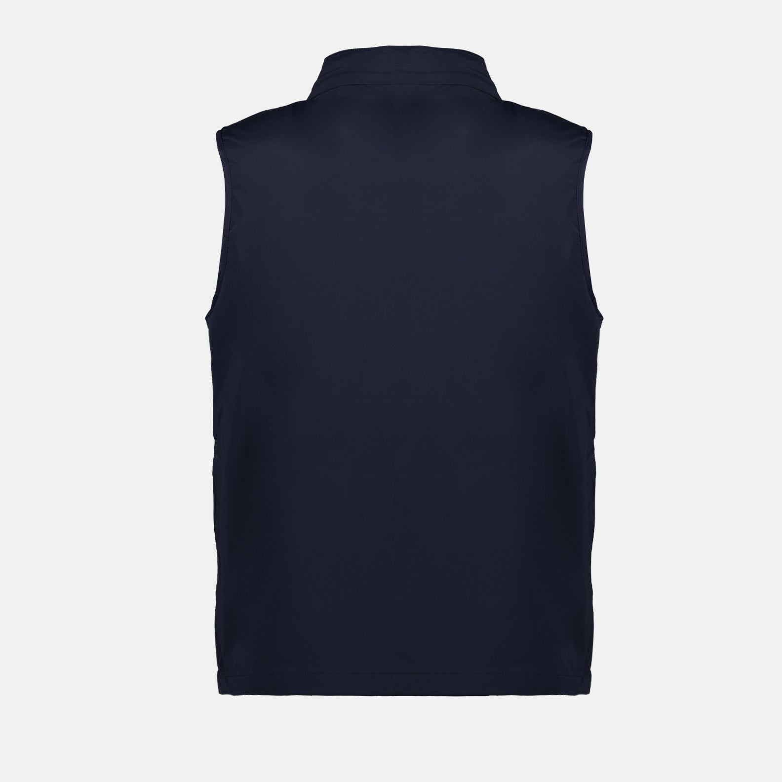 luxury vest, K-Way, navy sleeveless vest, stretch nylon vest, Valen Vest