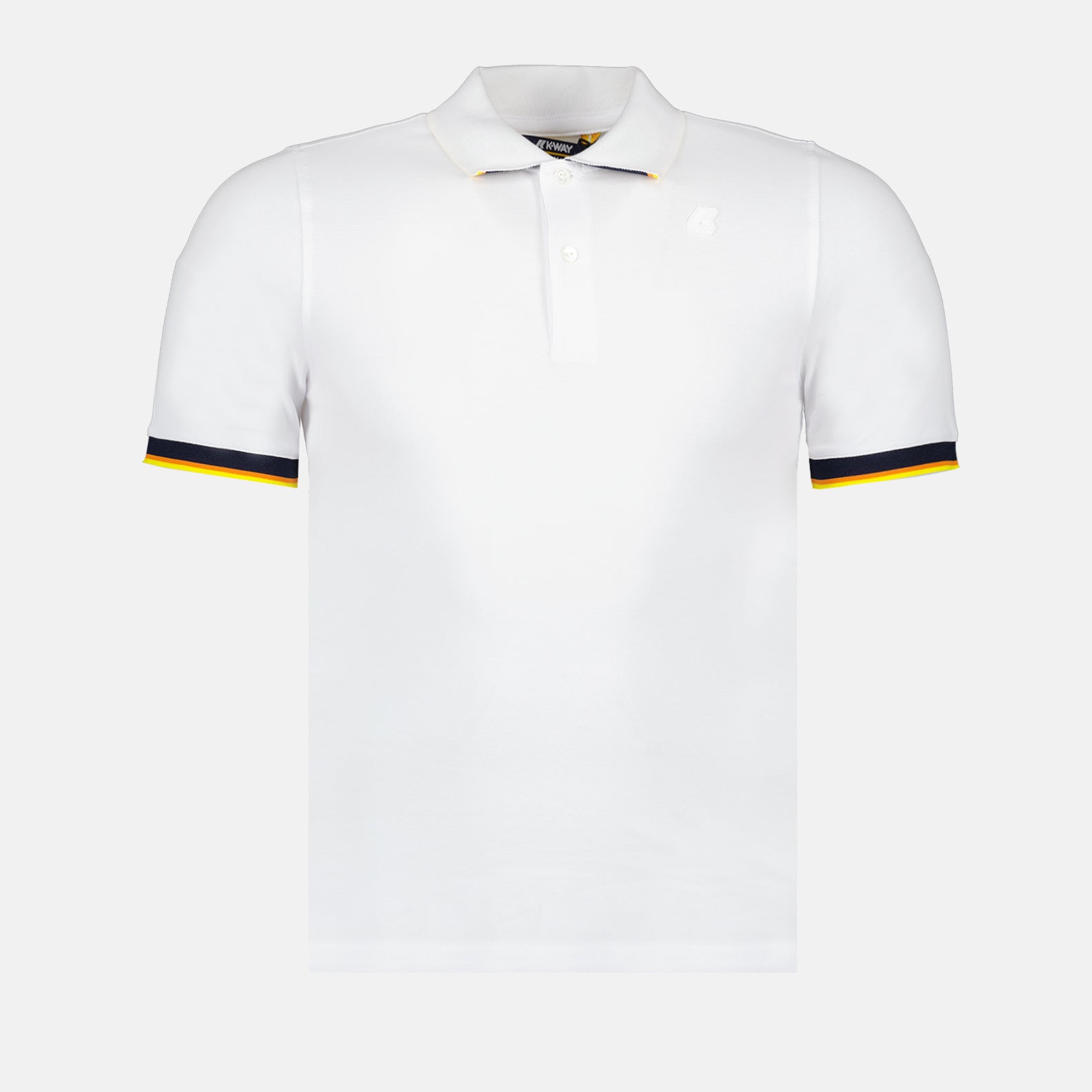 luxury polo shirt, white polo, K-Way clothing, premium cotton polo, fashion polo