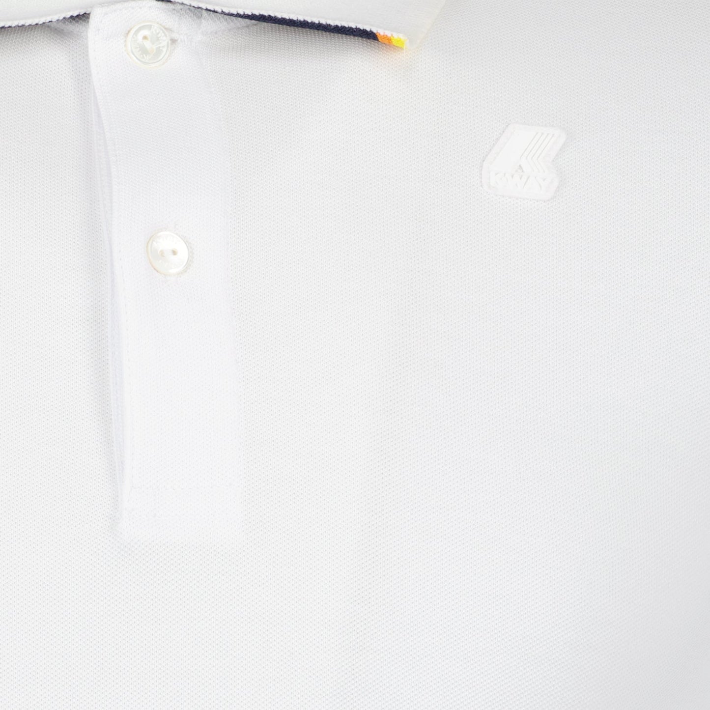 luxury polo shirt, white polo, K-Way clothing, premium cotton polo, fashion polo