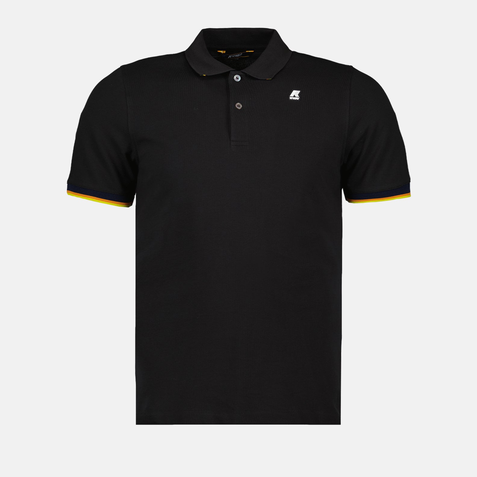 K-Way, black polo, luxury polo, elegant men's wear, high-end fashion