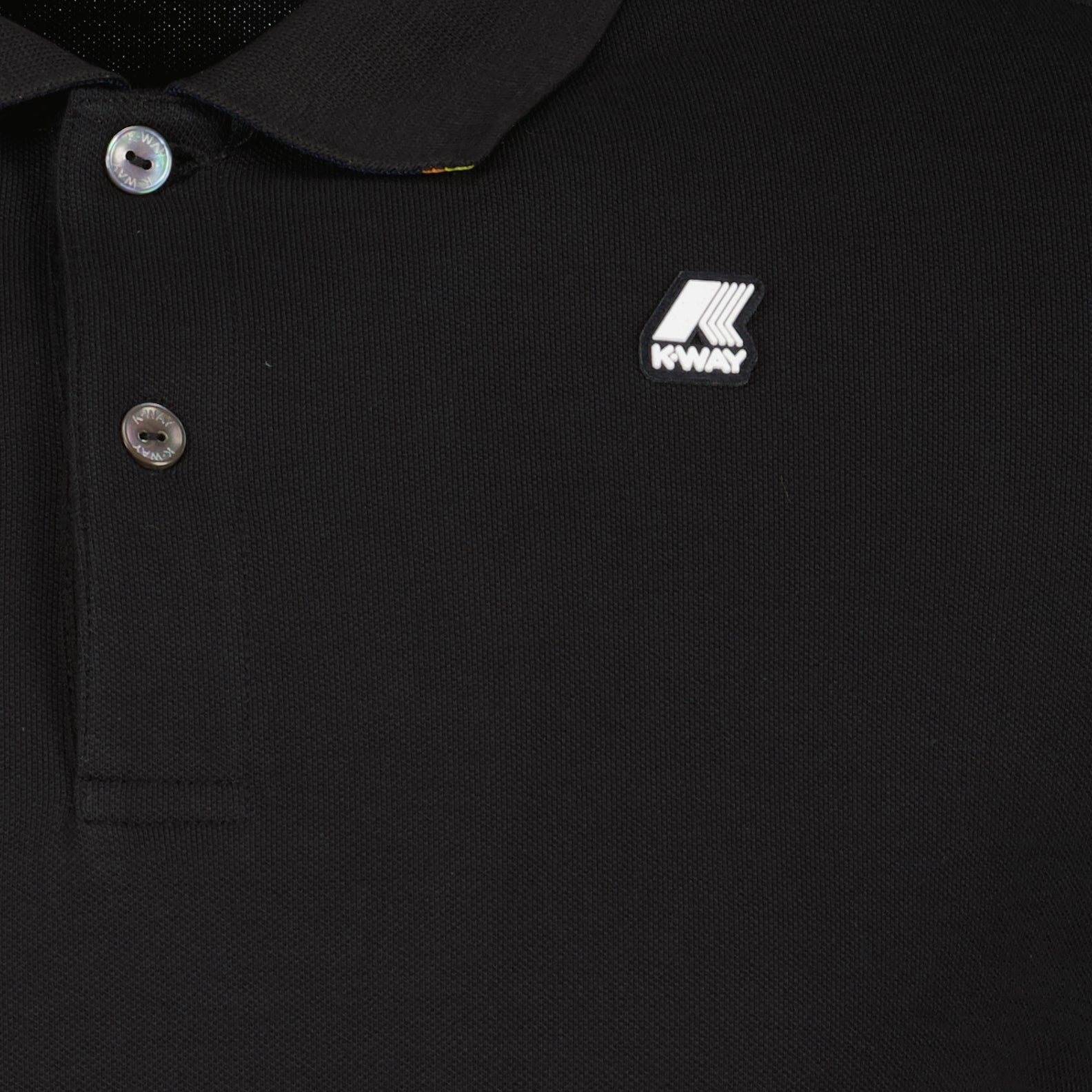 K-Way, black polo, luxury polo, elegant men's wear, high-end fashion