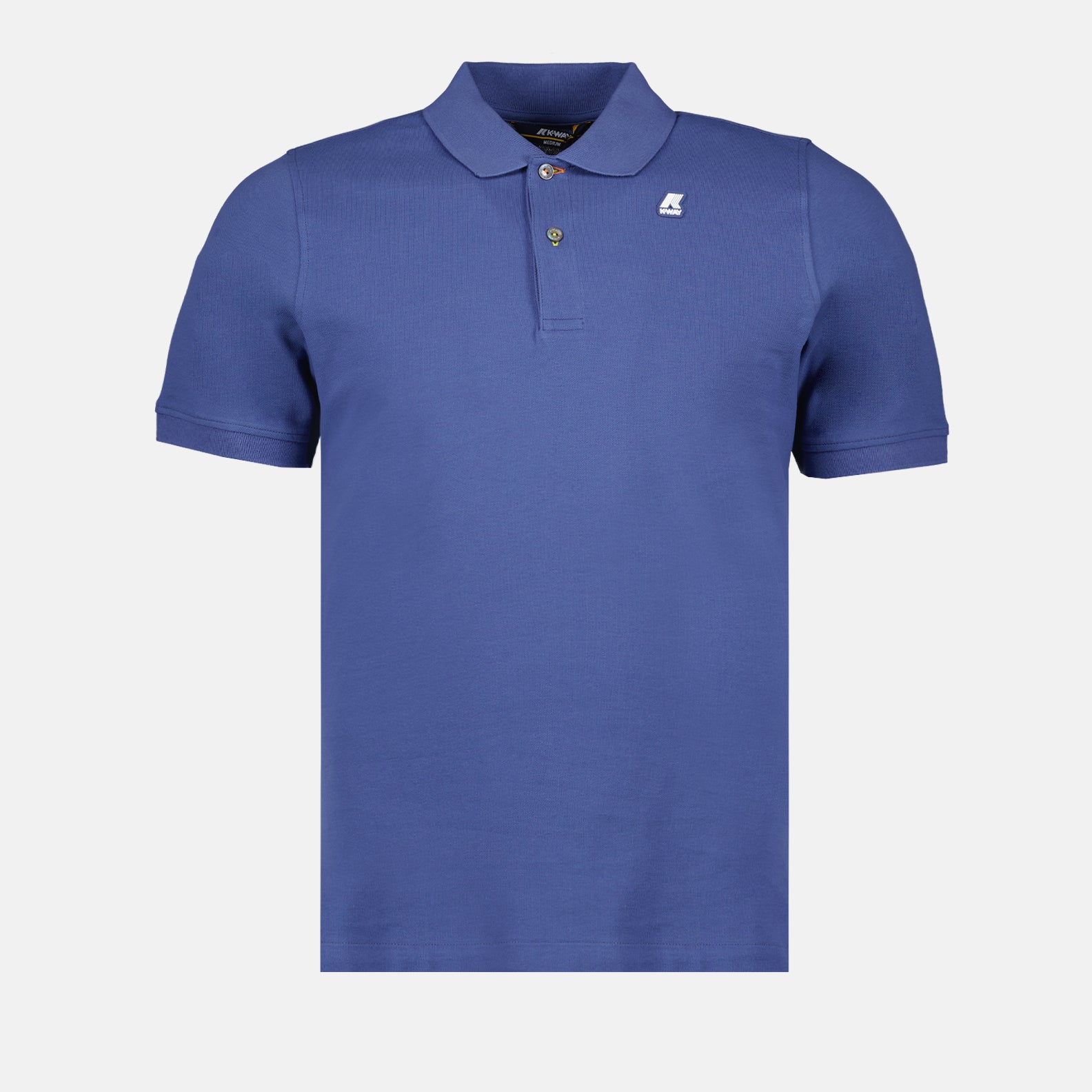 luxury blue polo, K-Way Polo Vinnie, refined casual wear, premium men's shirt, elegant polo shirt