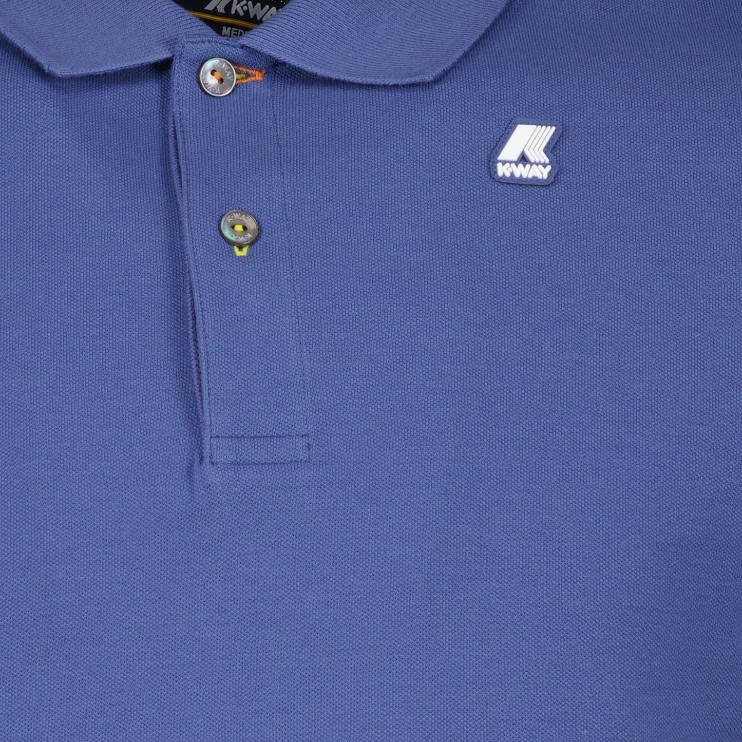 luxury blue polo, K-Way Polo Vinnie, refined casual wear, premium men's shirt, elegant polo shirt