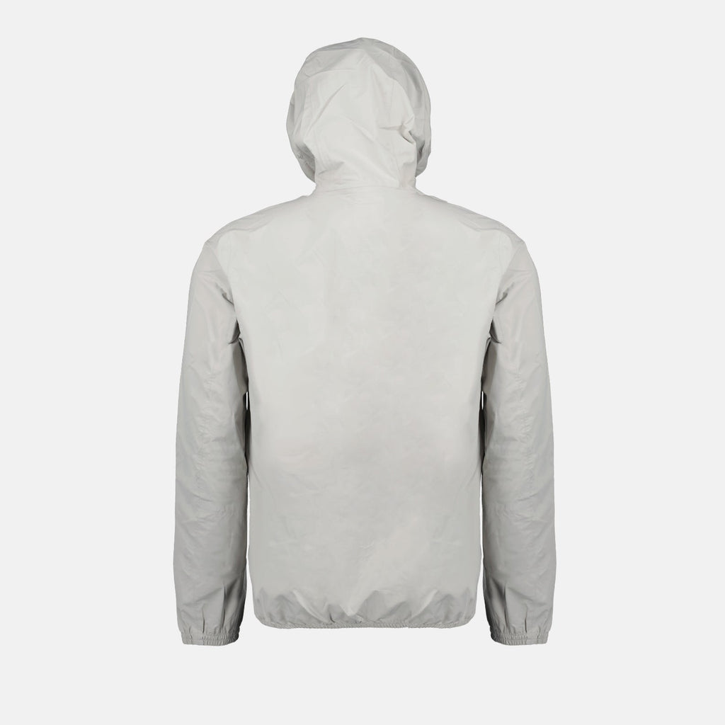 Imagen de chaqueta de nylon elástico gris de K-Way para hombres - Temporada Primavera-Verano 2024 - Vista de detalle 2