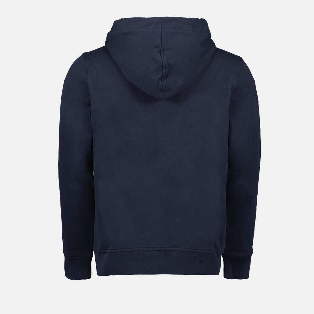 Image du sweatshirt zippé bleu Anthony de K-Way pour hommes - Saison Printemps-Été 2024 - Vue de dos