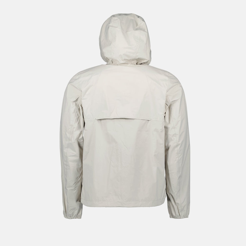 Image de la veste réversible gris-bleu de K-Way pour hommes - Saison Printemps-Été 2024 - Détail Vue 1