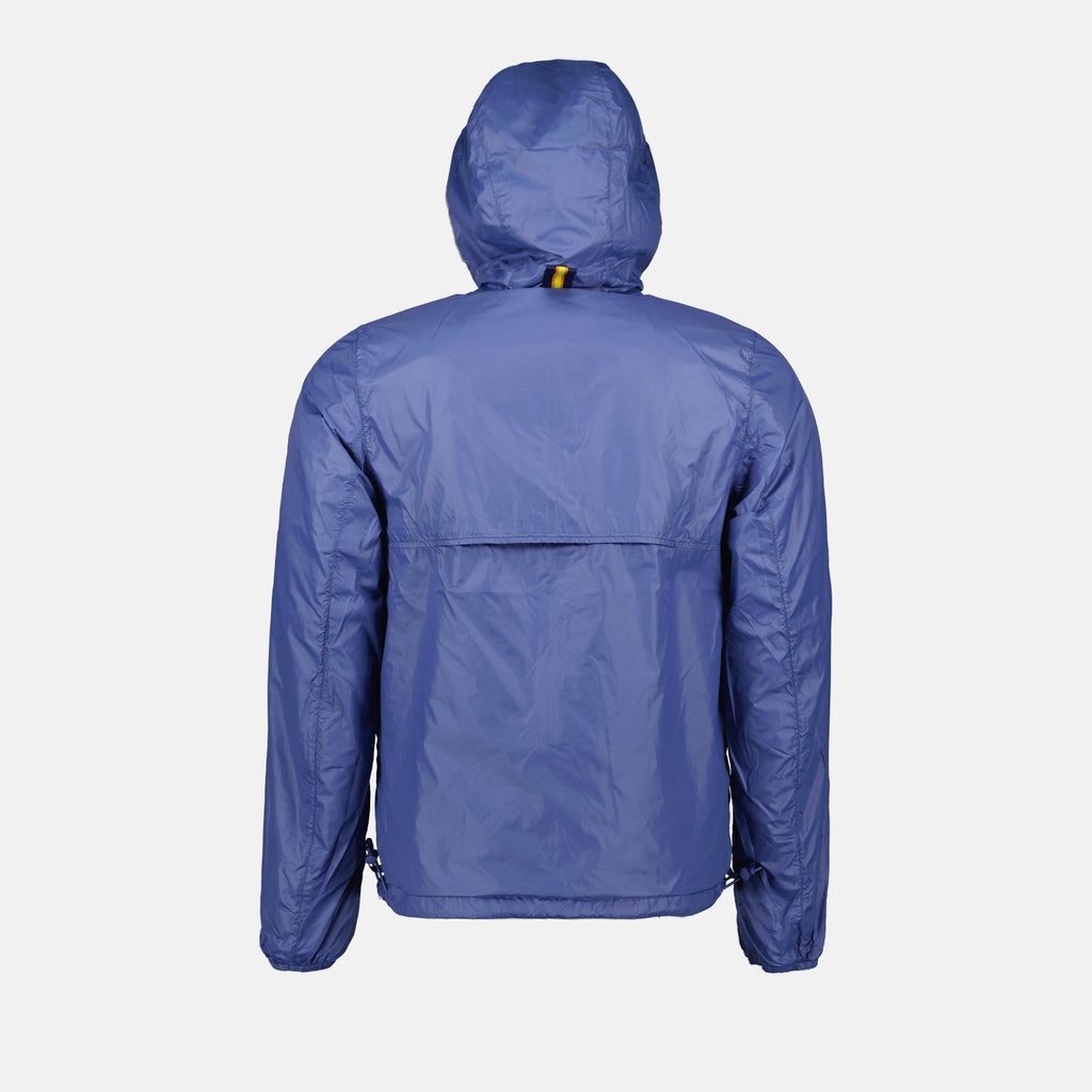 Image de la veste réversible gris-bleu de K-Way pour hommes - Saison Printemps-Été 2024 - Détail Vue 2