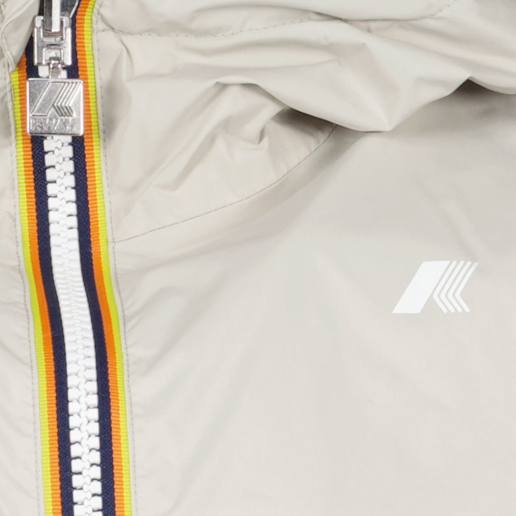 Image de la veste réversible gris-bleu de K-Way pour hommes - Saison Printemps-Été 2024 - Détail Vue 5