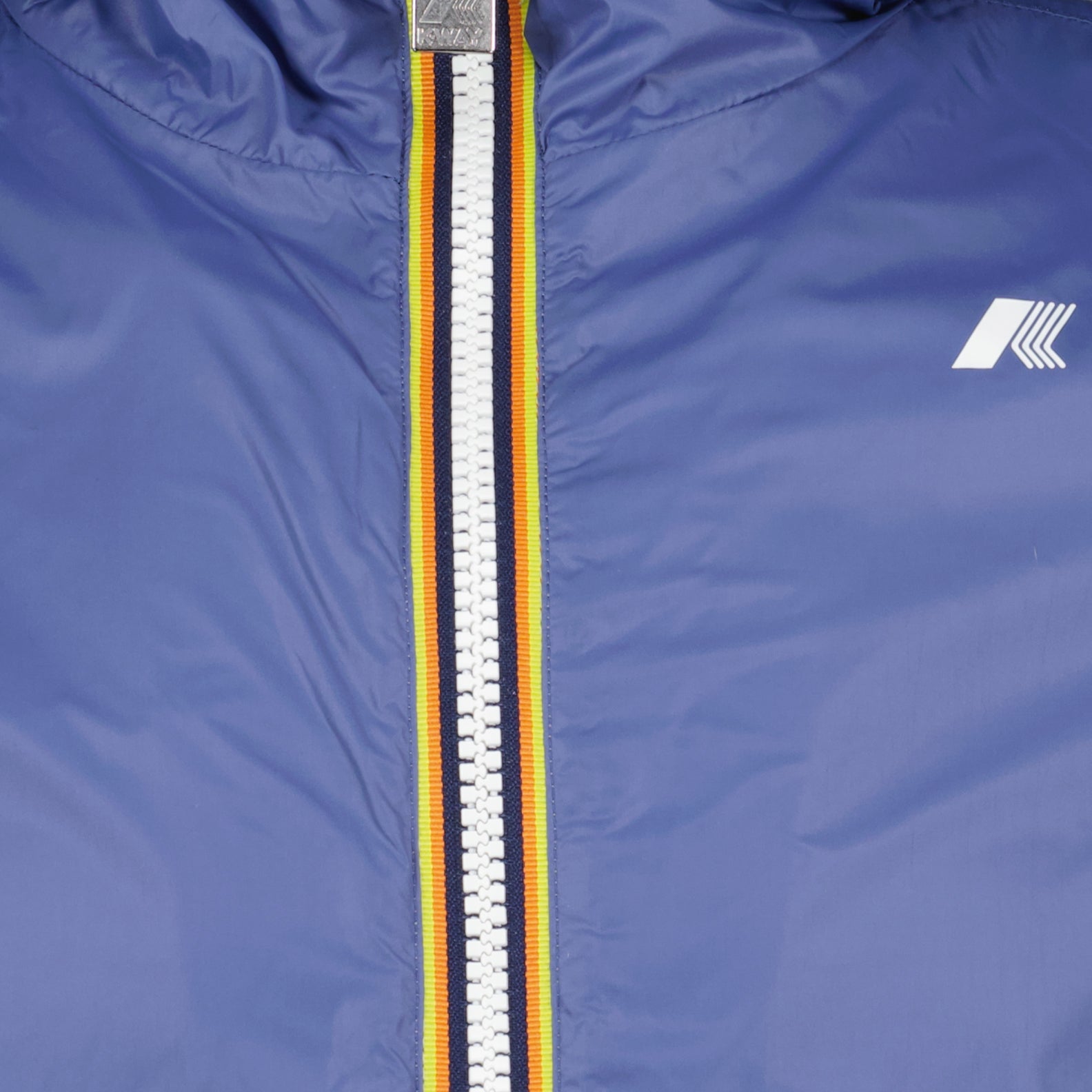 Image de la veste réversible gris-bleu de K-Way pour hommes - Saison Printemps-Été 2024 - Détail Vue 6