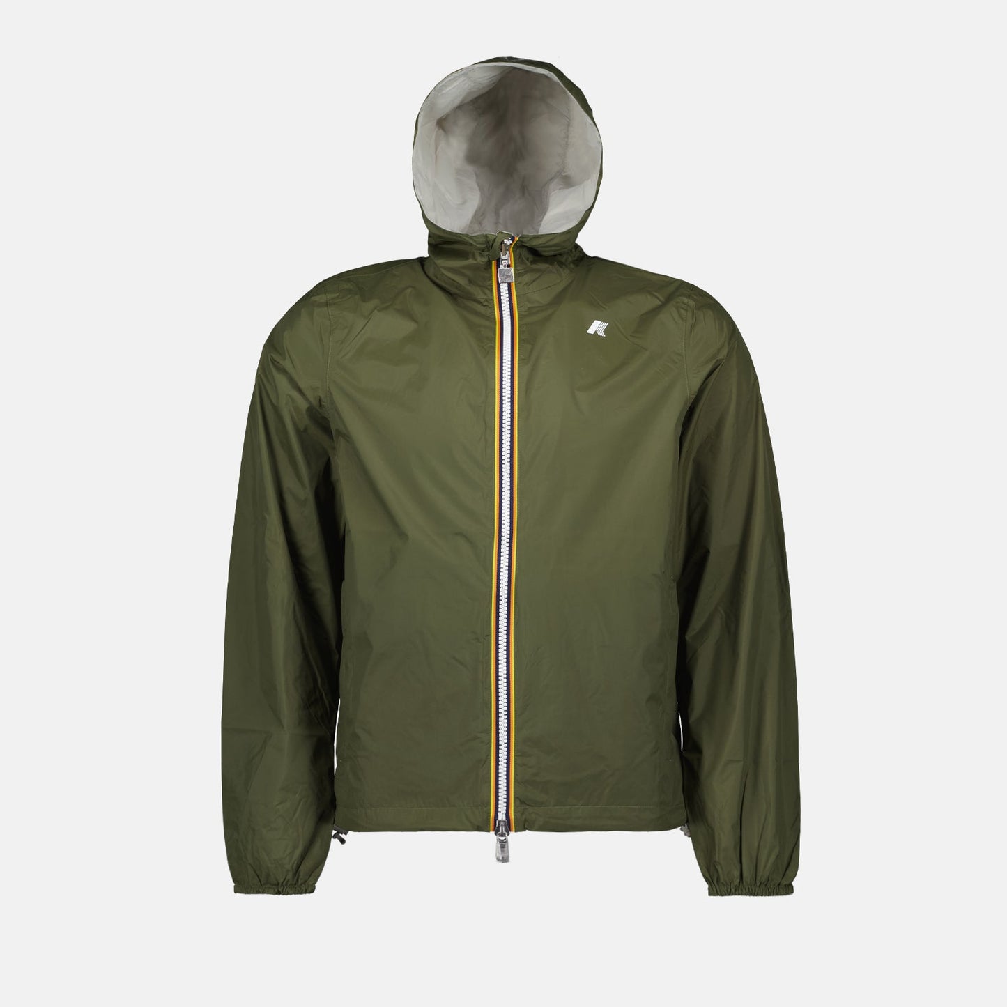 Reversible jacket, K-Way, Green jacket, Grey jacket, Eco-friendly jacket