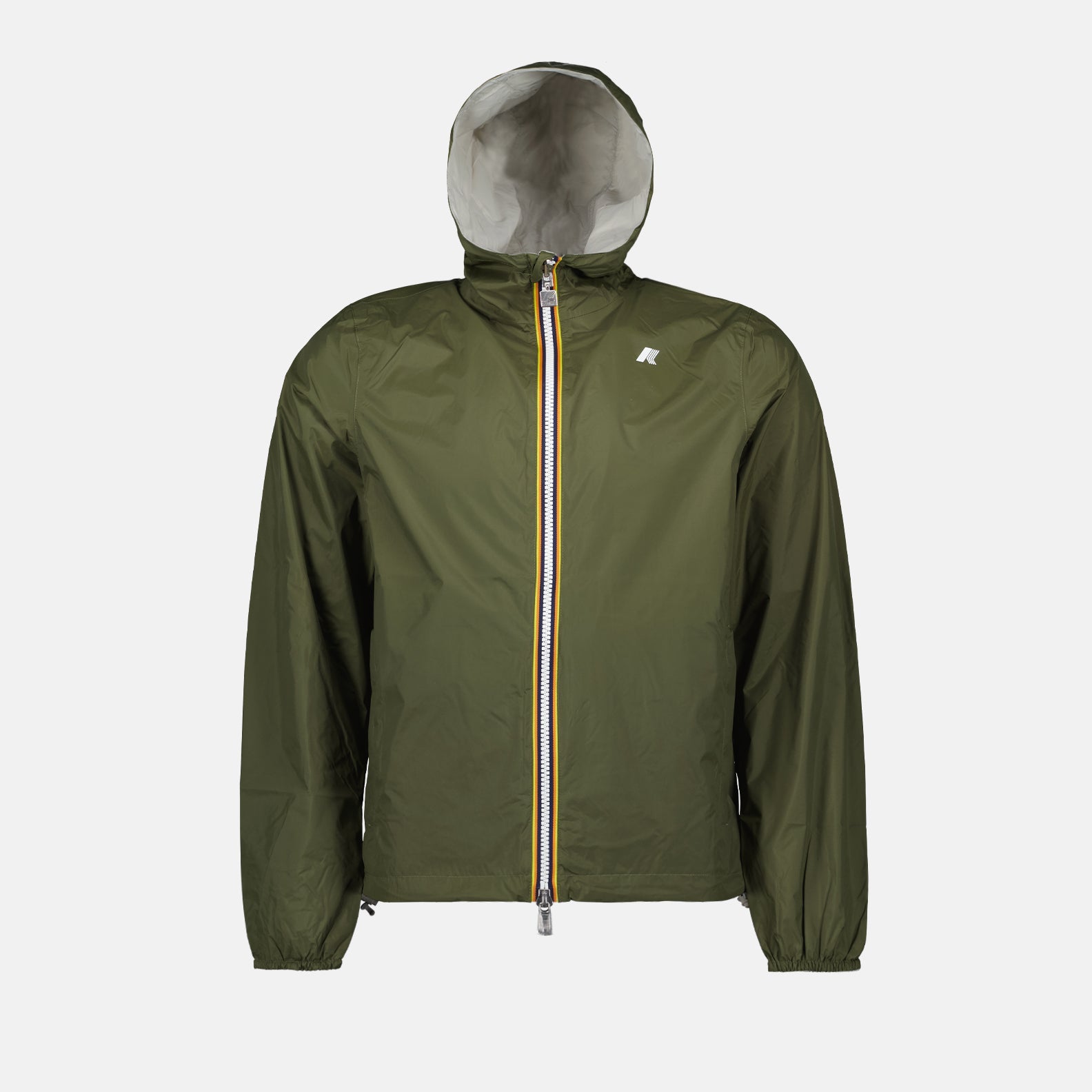 Reversible jacket, K-Way, Green jacket, Grey jacket, Eco-friendly jacket