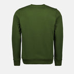 luxury sweatshirt, khaki green, K-Way, premium fashion, sophisticated style