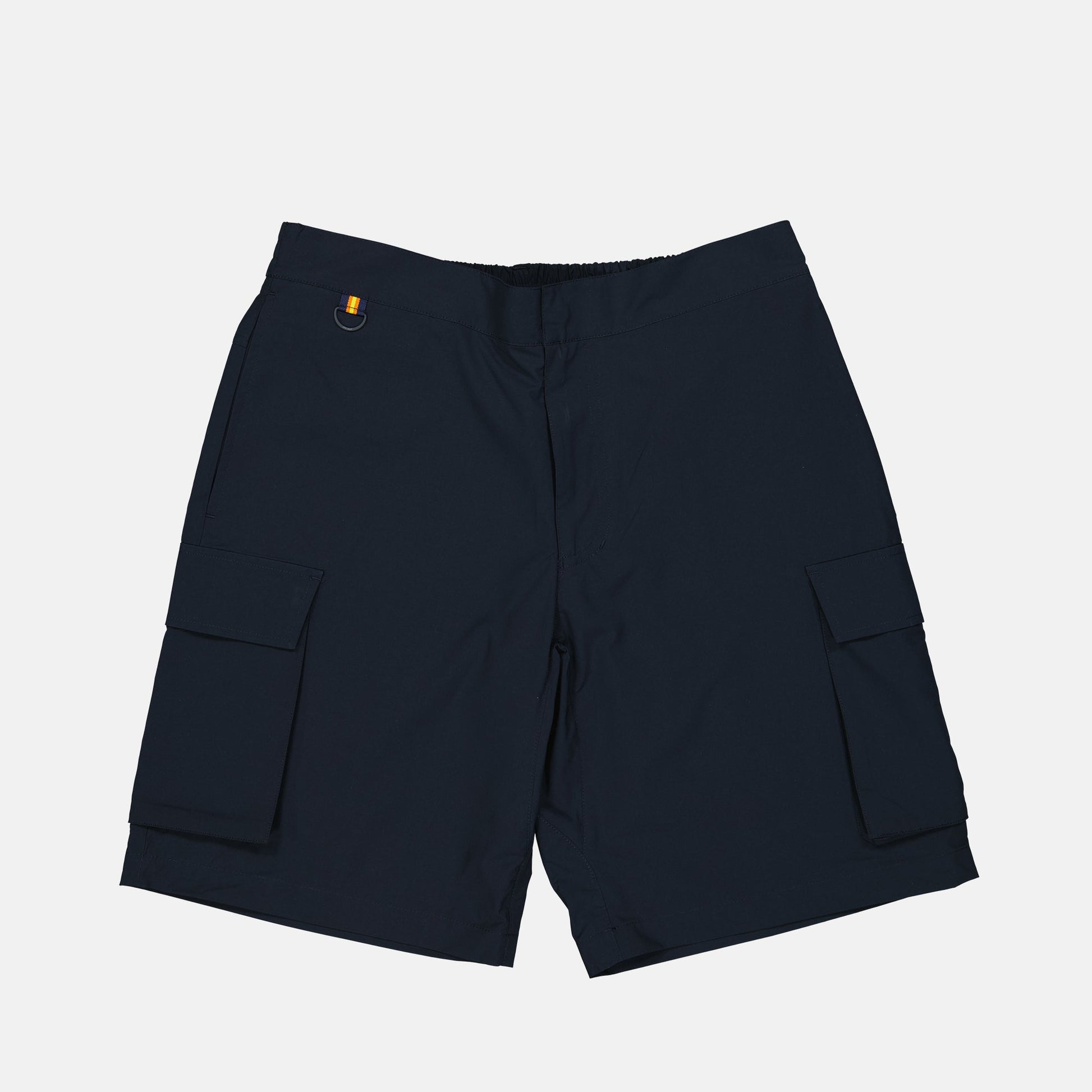 Bermuda shorts, technical fabric, navy blue shorts, K-Way Bermuda, luxury casual wear