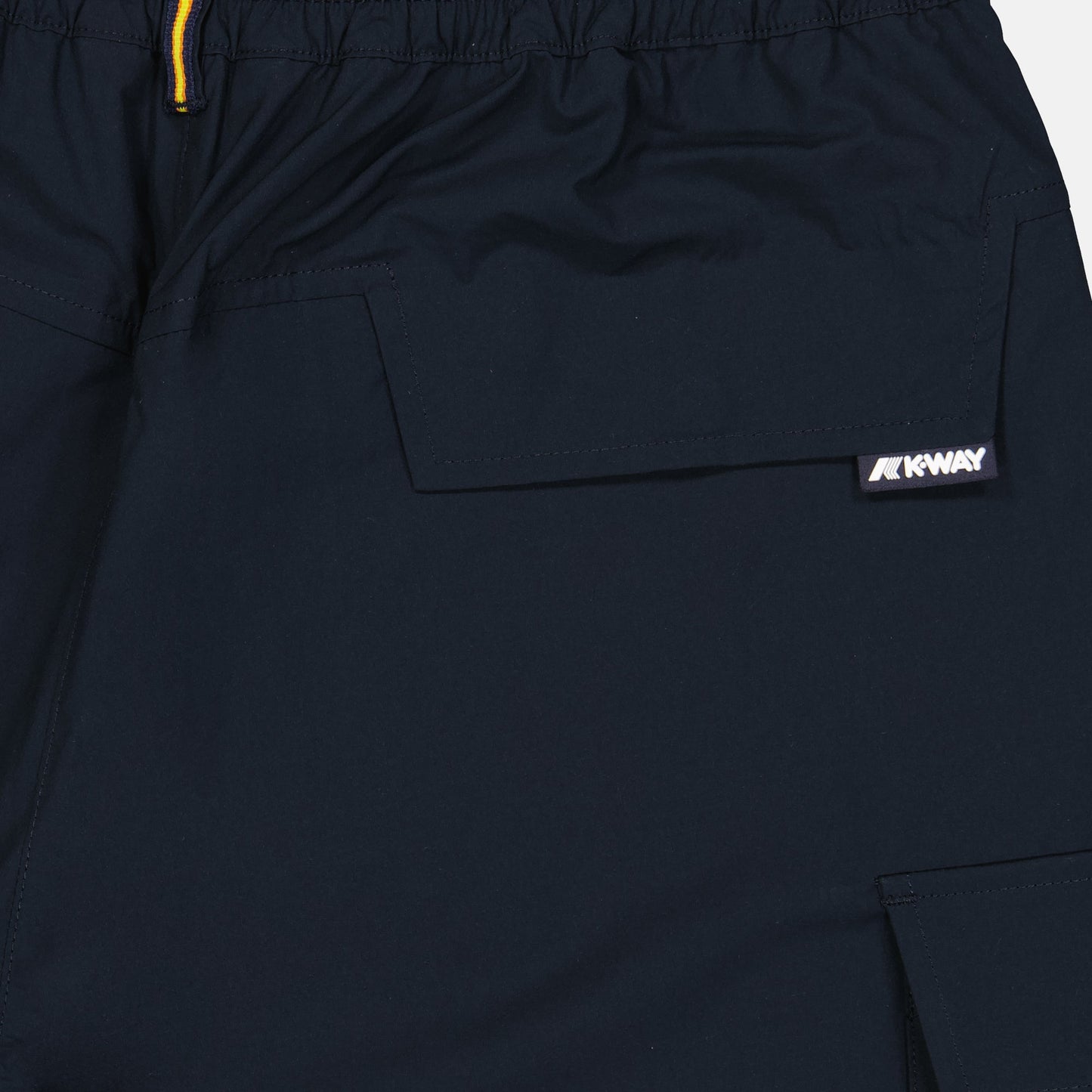 Bermuda shorts, technical fabric, navy blue shorts, K-Way Bermuda, luxury casual wear