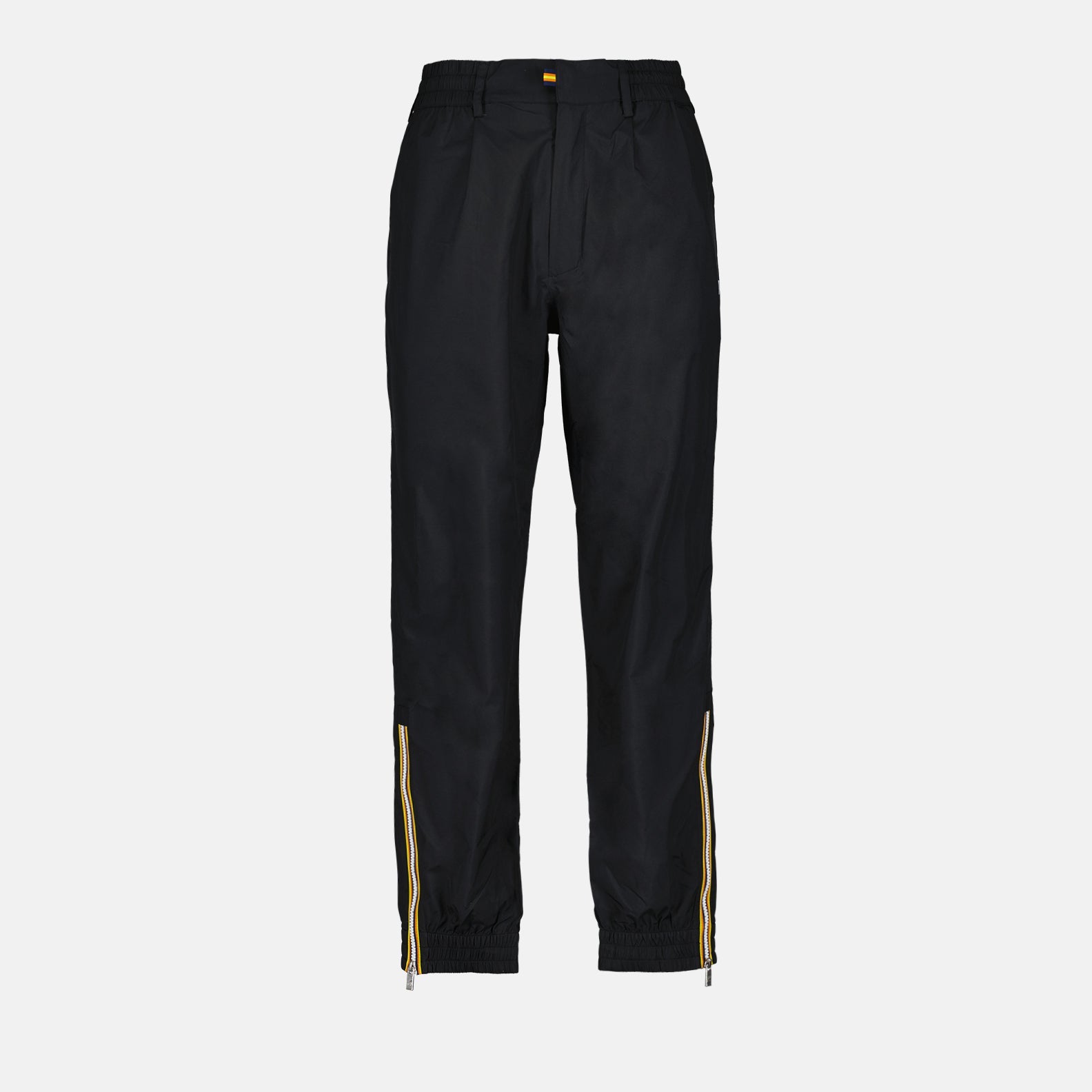 luxury trousers, stretch fabric pants, K-Way Leopold, high-end fashion, elegant trousers