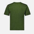 Imagen de la camiseta clásica color caqui con letras de K-Way para hombres - Temporada Primavera-Verano 2024 - Vista Trasera