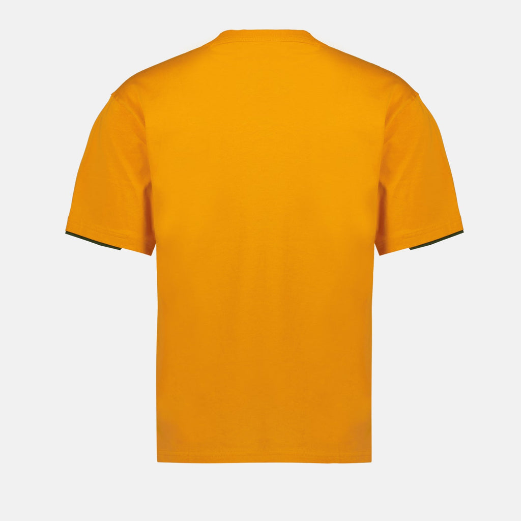 Image of Orange-Khaki Pocket T-shirt by K-Way for Men - Season Spring-Summer 2024 - Back View