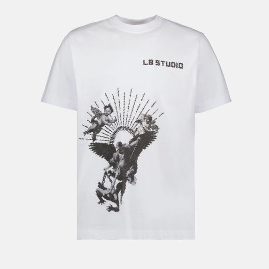 luxurious T-shirt, L8 Studio, sculptural design, unisex fashion, high-end clothing