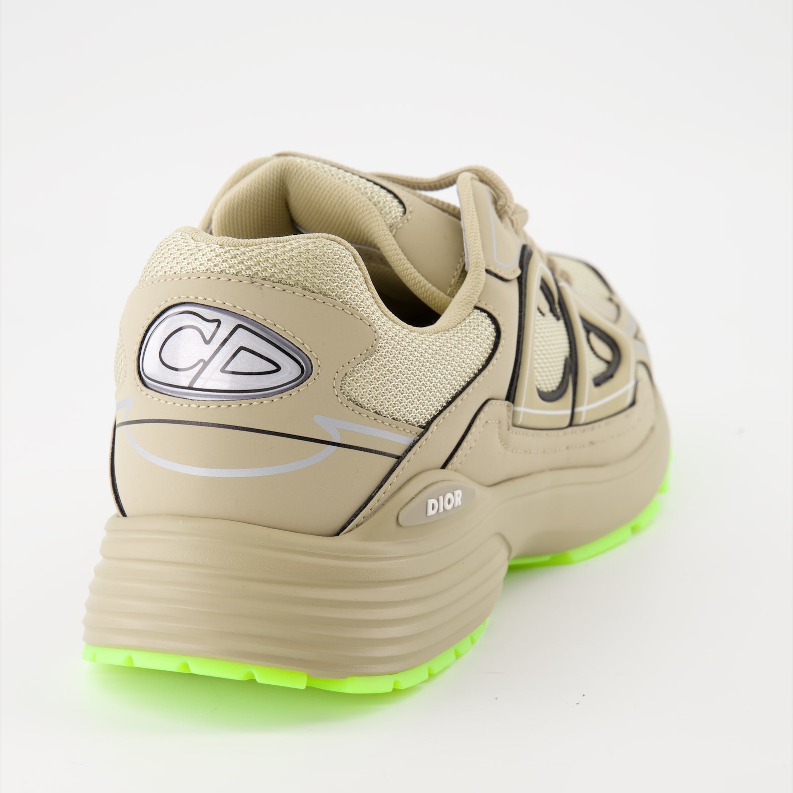 Dior sneakers, beige microfiber shoes, luxury footwear, B30 sneakers, high-end fashion