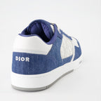 Dior sneakers, luxury sneakers, denim and leather shoes, B27 collection, high-end footwear
