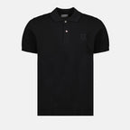Dior polo shirt, black cotton polo, luxury men's wear, premium cotton clothing, elegant men's fashion