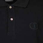 Dior polo shirt, black cotton polo, luxury men's wear, premium cotton clothing, elegant men's fashion