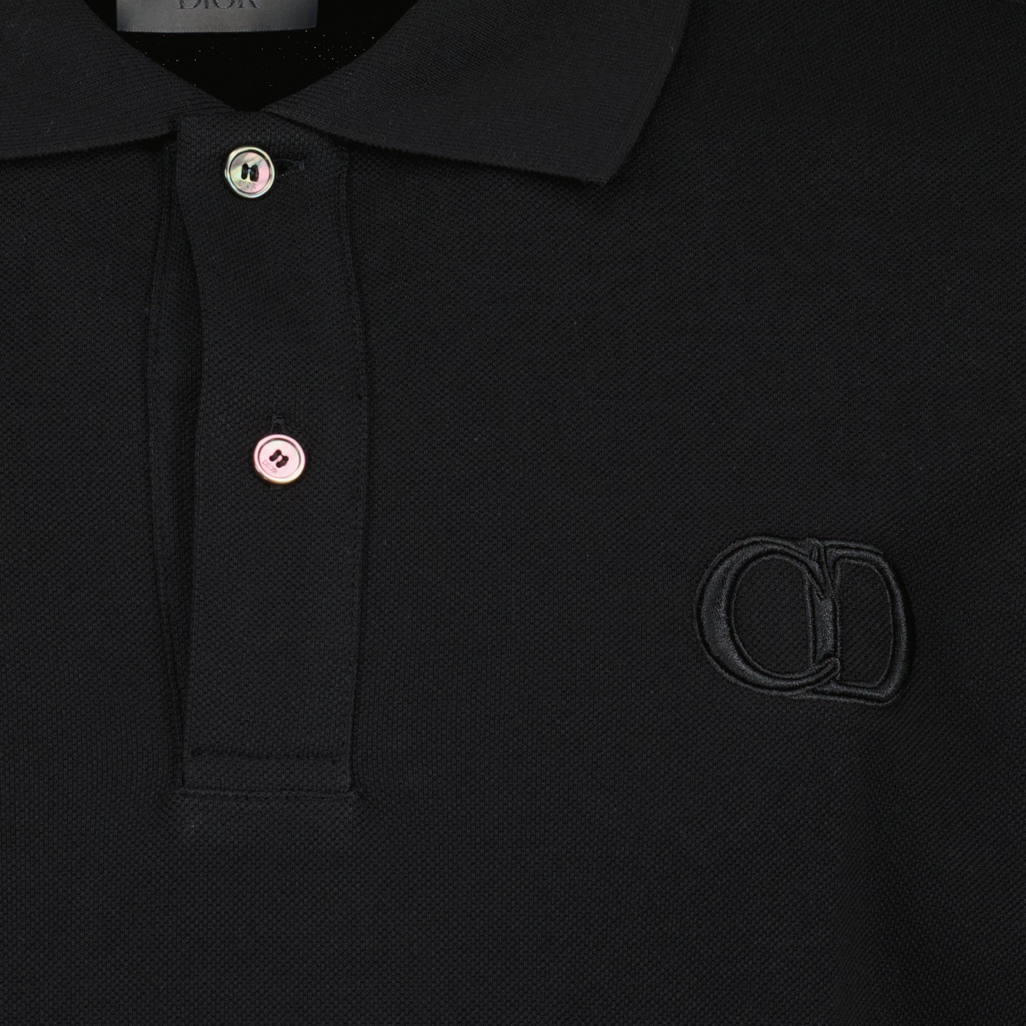 Dior polo shirt, black cotton polo, luxury men's wear, premium cotton clothing, elegant men's fashion