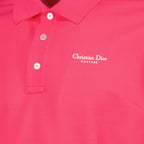 Pink Polo, Dior Couture, Luxury Menswear, Designer Polo, Sophisticated Style