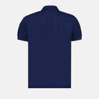 Dior Polo, Blue Cotton Piqué, Men's Fashion, Stylish Polo, Elegant Shirt